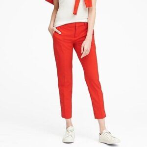 Banana Republic Avery Washable Wool Ankle Pants Ultra Red Size 2 Short